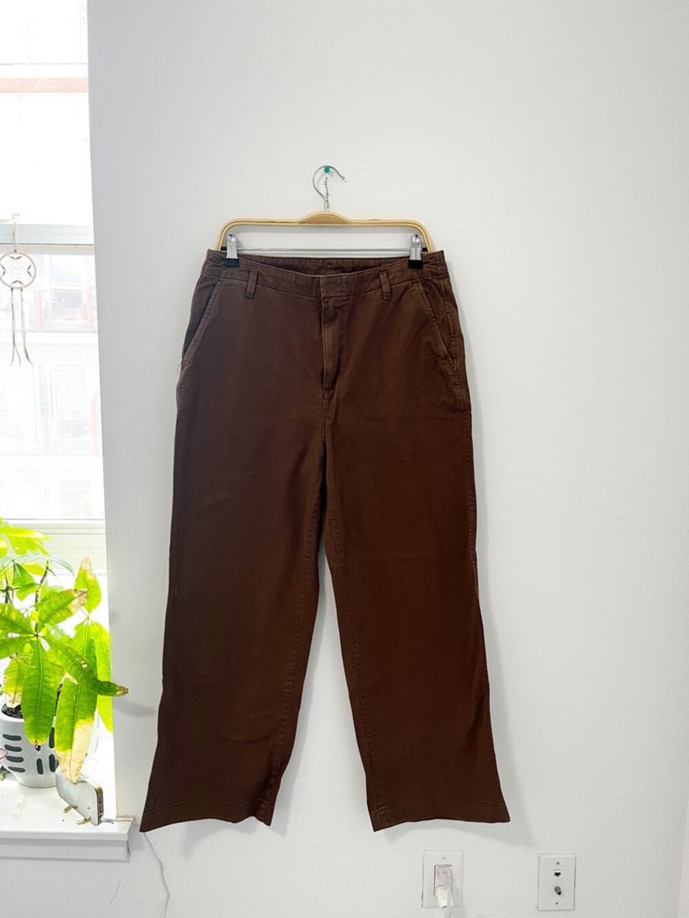 Gap Brown Loose Khaki Pants Size 12